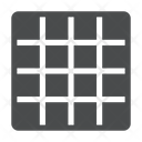 پیش‌نمایش فایل grid-313 از پک آیکن گلیف iOS Edge