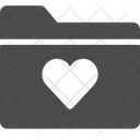 پیش‌نمایش فایل heart-folder از پک آیکن گلیف iOS Edge