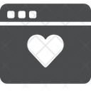 پیش‌نمایش فایل heart-webpage از پک آیکن گلیف iOS Edge