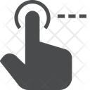 پیش‌نمایش فایل finger-drag از پک آیکن گلیف iOS Edge