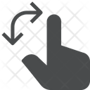 پیش‌نمایش فایل finger-rotate از پک آیکن گلیف iOS Edge