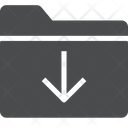پیش‌نمایش فایل down-arrow-folder از پک آیکن گلیف iOS Edge
