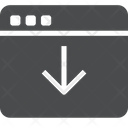 پیش‌نمایش فایل down-arrow-webpage از پک آیکن گلیف iOS Edge