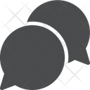 پیش‌نمایش فایل chat-bubbles-16 از پک آیکن گلیف iOS Edge