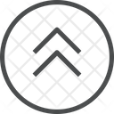 پیش‌نمایش فایل up-chevrons-circle-1 از پک آیکن خطی iOS Edge