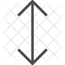 پیش‌نمایش فایل vertical-arrows-1 از پک آیکن خطی iOS Edge