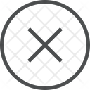 پیش‌نمایش فایل x-circle-1 از پک آیکن خطی iOS Edge