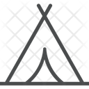 پیش‌نمایش فایل teepee-tent-1 از پک آیکن خطی iOS Edge
