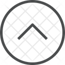 پیش‌نمایش فایل up-chevron-circle-1 از پک آیکن خطی iOS Edge