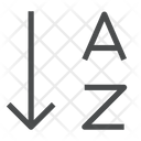 پیش‌نمایش فایل sort-a-z-1 از پک آیکن خطی iOS Edge