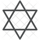 پیش‌نمایش فایل star-of-david-6 از پک آیکن خطی iOS Edge