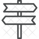 پیش‌نمایش فایل road-direction-sign-5 از پک آیکن خطی iOS Edge