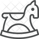پیش‌نمایش فایل rocking-horse-46 از پک آیکن خطی iOS Edge