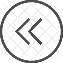 پیش‌نمایش فایل left-chevrons-circle-1 از پک آیکن خطی iOS Edge