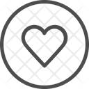 پیش‌نمایش فایل heart-circle-1 از پک آیکن خطی iOS Edge
