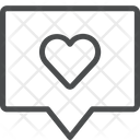 پیش‌نمایش فایل heart-message-8 از پک آیکن خطی iOS Edge