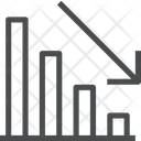 پیش‌نمایش فایل downward-graph-1 از پک آیکن خطی iOS Edge