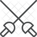 پیش‌نمایش فایل fencing-114 از پک آیکن خطی iOS Edge