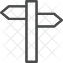 پیش‌نمایش فایل crossroad-sign-1 از پک آیکن خطی iOS Edge