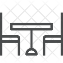 پیش‌نمایش فایل diner-table-1 از پک آیکن خطی iOS Edge