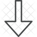 پیش‌نمایش فایل down-arrow-334 از پک آیکن خطی iOS Edge