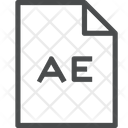 پیش‌نمایش فایل ae-file-3 از پک آیکن خطی iOS Edge