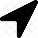 پیش‌نمایش فایل location-arrow-4 از پک آیکن‌های تخت توپر