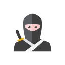 پیش‌نمایش فایل ninja-16 از پک آیکون های رایگان کامیلون