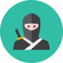 پیش‌نمایش فایل ninja-17 از پک آیکون های رایگان کامیلون