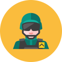 پیش‌نمایش فایل soldier-20 از پک آیکون های رایگان کامیلون