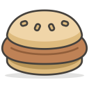 پیش‌نمایش فایل burger-225 از پک 100 ایموجی رایگان