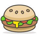 پیش‌نمایش فایل burger-226 از پک 100 ایموجی رایگان