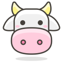 پیش‌نمایش فایل cow-80 از پک 100 ایموجی رایگان