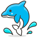 پیش‌نمایش فایل dolphin-42 از پک 100 ایموجی رایگان