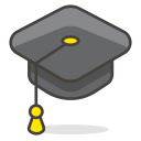 پیش‌نمایش فایل graduate-80 از پک 100 ایموجی رایگان