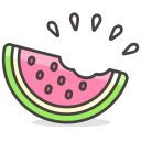 پیش‌نمایش فایل watermelon-169 از پک 100 ایموجی رایگان