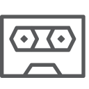 پیش‌نمایش فایل cassette-76 از پک آیکون EGO - آوت لاین