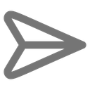 پیش‌نمایش فایل paperplane-8 از پک بسته آیکون رایگان نوا - خطی