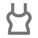 پیش‌نمایش فایل undershirt از پک بسته آیکون رایگان نوا - خطی