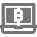 پیش‌نمایش فایل bitcoin-192 از پک بسته آیکون رایگان نوا - توپر