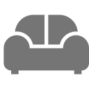پیش‌نمایش فایل couch-136 از پک بسته آیکون رایگان نوا - توپر