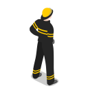 پیش‌نمایش فایل fireman-8 از پک آیکون های پایه شهر - مردم