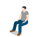 پیش‌نمایش فایل man-766 از پک آیکون های پایه شهر - مردم