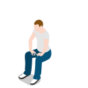 پیش‌نمایش فایل man-777 از پک آیکون های پایه شهر - مردم