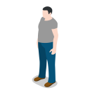 پیش‌نمایش فایل man-786 از پک آیکون های پایه شهر - مردم