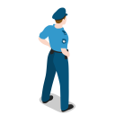 پیش‌نمایش فایل policeman-12 از پک آیکون های پایه شهر - مردم