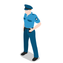 پیش‌نمایش فایل policeman-13 از پک آیکون های پایه شهر - مردم