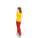 پیش‌نمایش فایل woman-990 از پک آیکون های پایه شهر - مردم