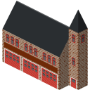 پیش‌نمایش فایل firestation-1 از پک آیکون های پایه شهر
