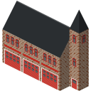 پیش‌نمایش فایل firestation از پک آیکون های پایه شهر